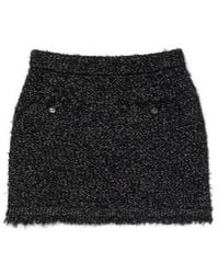 Gucci - Tweed Button Detailed Skirt - Lyst