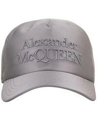 McQueen - Logo Embroidered Baseball Cap - Lyst