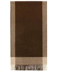 Weekend by Maxmara - Checkered Fringed Scarf - Lyst