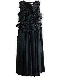 Comme des Garçons - Wool Midi Dress - Lyst
