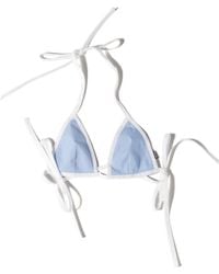 Miu Miu - Poplin Bikini Top - Lyst