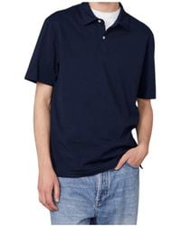 Officine Generale - Short-Sleeved Polo Shirt - Lyst