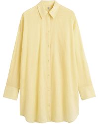 TOTEME - Monogram-Embroidered Oversized Shirt - Lyst