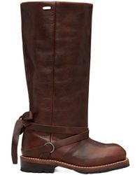 Our Legacy - Square-Toe Leather Boots - Lyst