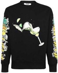 MSGM - Club Paradiso Graphic Sweatshirt - Lyst