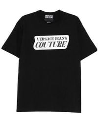 Versace - Jeans Couture Logo Printed Crewneck T-Shirt - Lyst