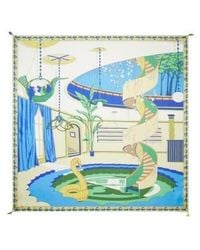Tory Burch - The Pool Silk Scarf - Lyst