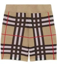 Burberry - Check Technical Shorts - Lyst