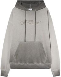 Off-White c/o Virgil Abloh - Long Sleeve Hooded Sweatshirt - Lyst