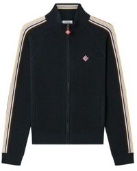 CASABLANCA - Logo Patch Zip-Up Jacket - Lyst