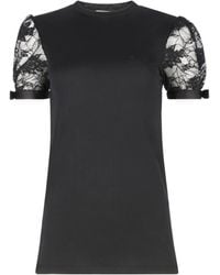 Nina Ricci - Lace-Embroidered T-Shirt - Lyst