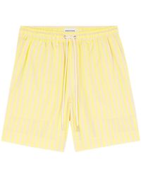 Maison Kitsuné - Maison Kitsuné Logo Patch Striped Shorts - Lyst