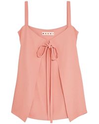 Marni - Sleeveless Bow Neck Blouse - Lyst