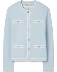 Tory Burch - Kendra Crewneck Buttoned Cardigan - Lyst