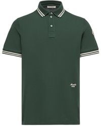 Moncler - Logo Embroidered Short-Sleeve Polo Shirt - Lyst