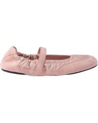 Prada - Round-Toe Mary Jane Ballerinas - Lyst