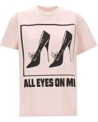 VAQUERA - All Eyes On Me Oversized T-Shirt - Lyst