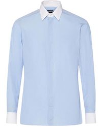 Tom Ford - Piece Dyed Poplin Shirt - Lyst
