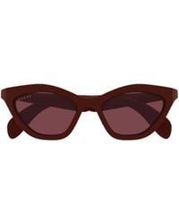 Gucci - Eyewear Cat Eye Frame Sunglasses - Lyst