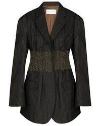 Dries Van Noten - Waist Fitted Button Up Jacket - Lyst