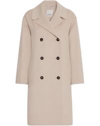 Max Mara - S Magnolia Double-Breasted Long-Sleeved Coat - Lyst