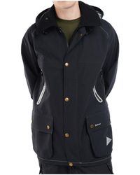 Barbour - X And Wander Logo-Printed Drawstring Hooded Jacket - Lyst