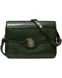 Tory Burch - Textured Leather Double T Shoulder Bag - Lyst