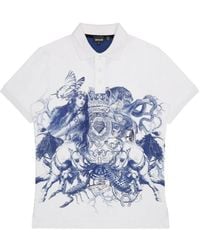 Just Cavalli - Pattern Polo Shirt - Lyst