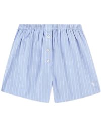 Sporty & Rich - Striped Elasticated Waistband Shorts - Lyst
