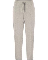 Brunello Cucinelli - Drawstring Fleece Trousers - Lyst