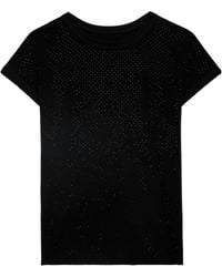 Zadig & Voltaire - Cecilia Crystal-Embellished T-Shirt - Lyst