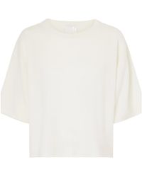 Allude - Cropped Knit Top - Lyst