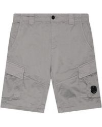 C.P. Company - Logo-Appliqué Shorts - Lyst