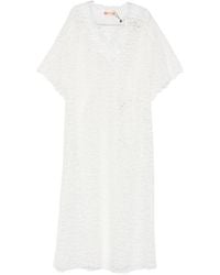 Ermanno Scervino - Lace V-Neck Dress - Lyst