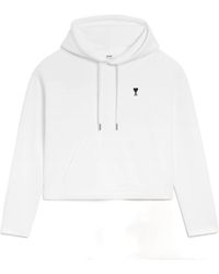 Ami Paris - Ami De Coeur Drawstring Hoodie - Lyst