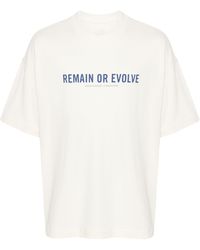 Emporio Armani - Slogan Printed Crewneck T-Shirt - Lyst