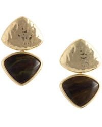 Self-Portrait - Speckled Enamel Stud Earrings - Lyst