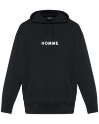 Comme des Garçons - Comme Des Garçons Homme Logo-Printed Drawstring Hoodie - Lyst
