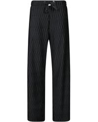 Herno - Wrinkled Effect Drawstring Trousers - Lyst