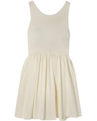 Marysia Swim - Pleated Stretch-Seersucker Tennis Dress - Lyst