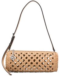 Michael Kors - Michael Izzy Small Crocheted Barrel Pochette - Lyst