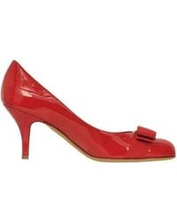 Ferragamo - Bow Tie Vara High Heels - Lyst
