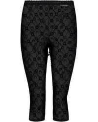 Marine Serre - Moonogram Mesh Flock Capri Pants - Lyst