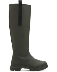 Ganni - Logo High Boots - Lyst