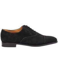 John Lobb - City Ii Suede Derby Shoes - Lyst