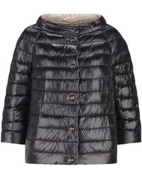 Herno - Reversible Buttoned Padded Jacket - Lyst