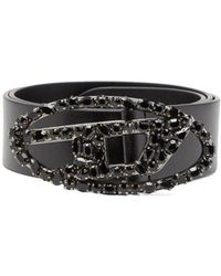 DIESEL - B-1Dr Oval Logo Belt - Lyst