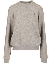 Polo Ralph Lauren - Logo Embroidered Crewneck Sweatshirt - Lyst