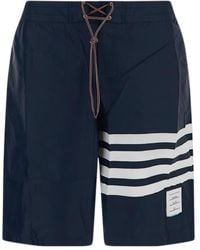 Thom Browne - Bar Drawstring Shorts - Lyst