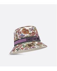 Dior D-Bobby Toile De Jouy Soleil Small Brim Bucket Hat in